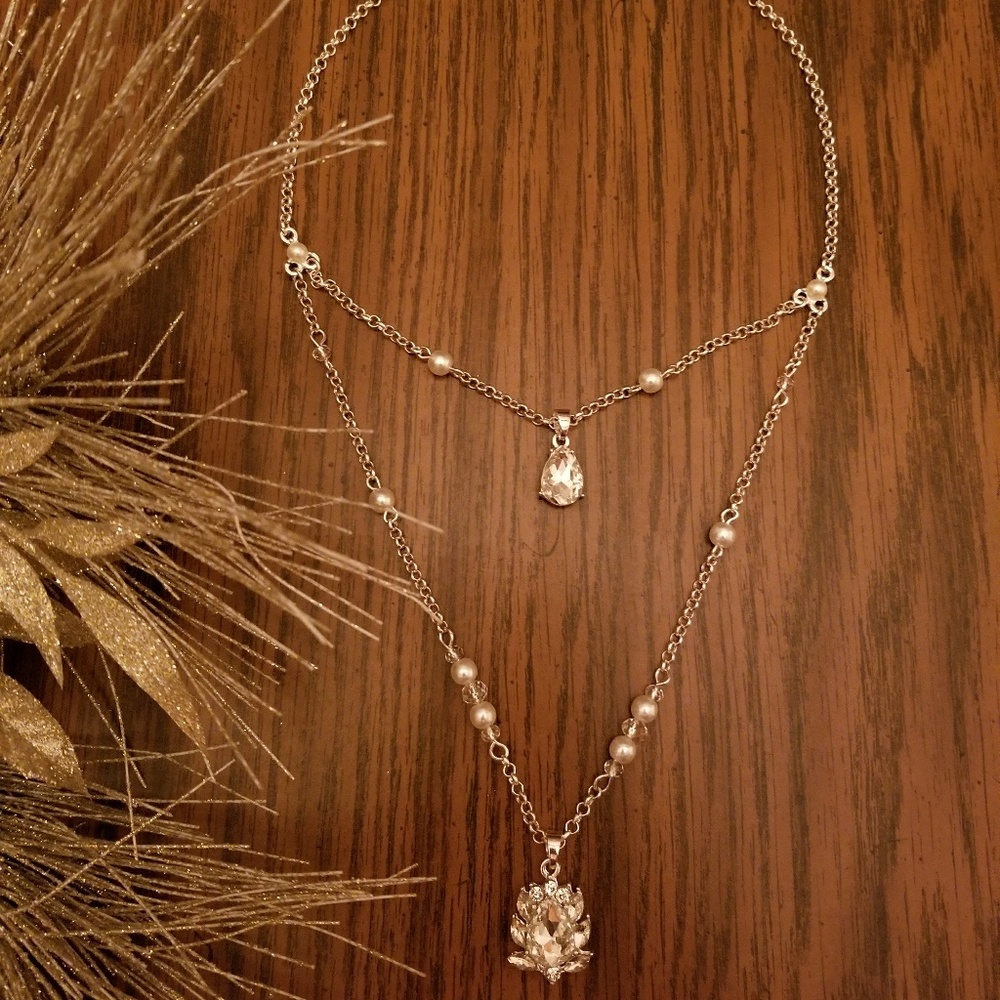 Pretty two-strand crystal necklace ❤